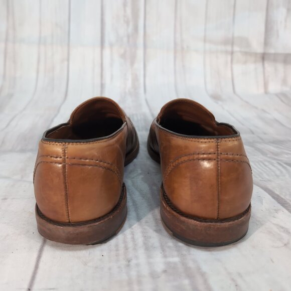 Allen Edmonds Westchester Penny Loafers Tan Leather Slip-On Dress Shoes Men 10.5 - Picture 6 of 10